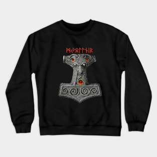 MJOLLNIR Hammer of the Thunder God Thor, Viking mythology Crewneck Sweatshirt